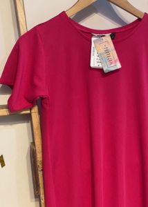 Pink Bodycon Midi Dress