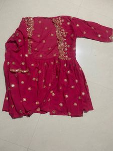 Full kaarigaari Pink Lehenga