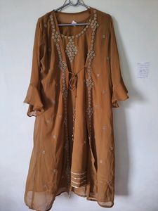 Women 4 Piece Party Wear Suit