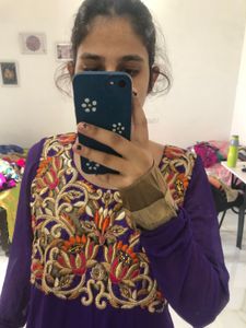 Purple Anarkali