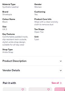 Black Ankle Strap Sandals