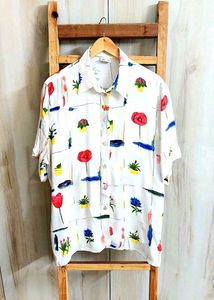 Abstract Print Shirt Size-42-44