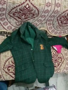 Green Checkered Blazer