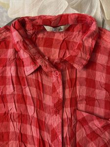 Red &amp; Pink Checkered Shirt