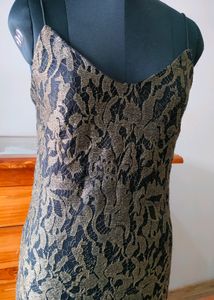 Lace Overlay Slip Dress