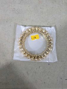 Pearl &amp; Gold Bangle Set