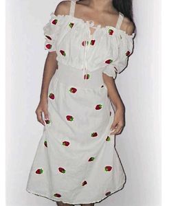 Strawberry Print Dress