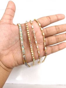 Set of 4 Rhinestone Bracelets 😍