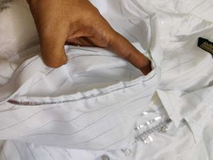 Elegant White Kurta Pant Set