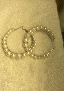 Pearl Hoop Earrings