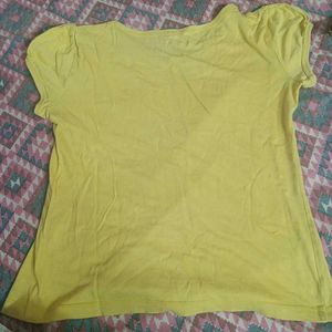 Yellow Camera Print T-Shirt