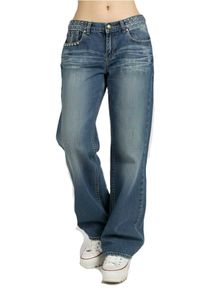 Faded Wide Leg Jeans