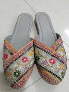 Embroidered Flats & Sandals