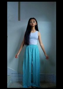 Blue Palazzo Pants