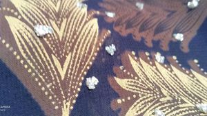 Elegant Black Saree With White Stones On Pallu
