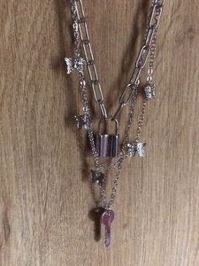 3 Layered Aesthetic Silver Chains