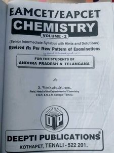 EAMCET/EAPCET Chemistry Vol-2