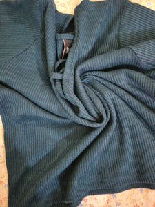 Teal Criss Cross Top