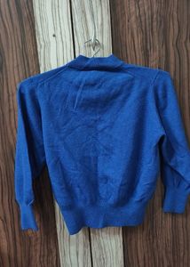 Blue Turtleneck Sweater