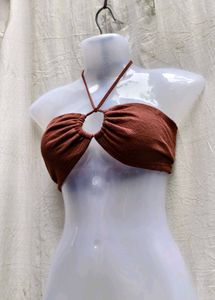 6226. SEXY BROWN MINI TOP