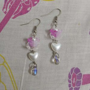 ₊˚⊹౨ handmade pretty flower earrings ৎ ₊˚⊹