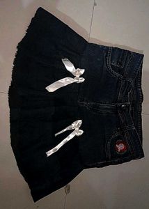 Pinteresty Denim Mini Skirt