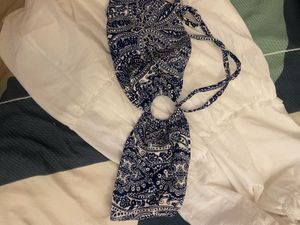 Bikini Top and White Skirt Set