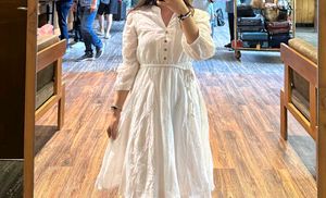 Elegant White Midi Dress