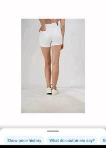 White Denim Shorts