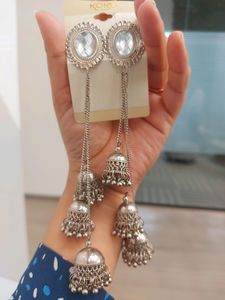 Silver Oxidised Earrings