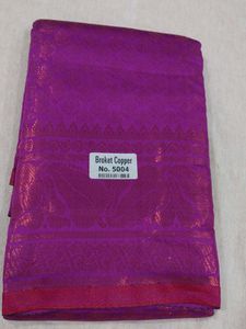 Elegant Purple Broket Saree