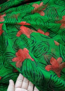 Beautiful Printed Net Fabric