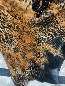 Leopard Print Embellished Kurti