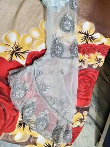 Silver Embroidered Dress