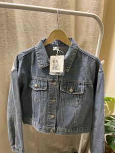 Denim Jacket with Lace