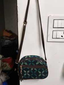New Ikkat Print Sling Bag