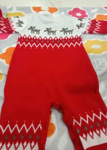 6-9 Months Woolen Baby Romper