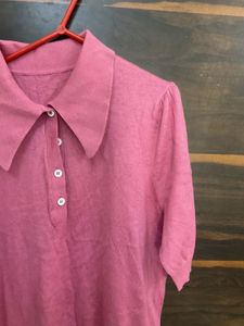 Pink Knit Top