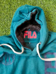 FILA Stylish Green Hoodie