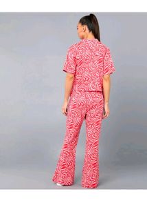 Red Zebra Print Co-ord Set