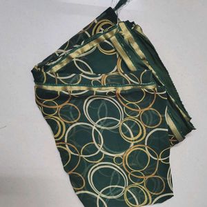 Elegant Green Printed Saree