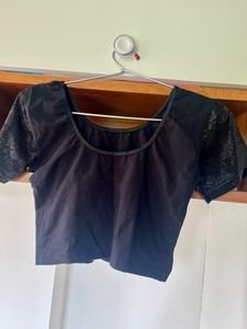Black Slip On Blouse