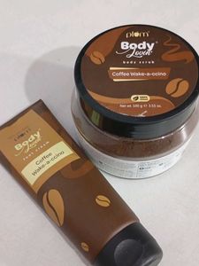Plum coffee combo foot cream and body scrub