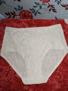 XXXL Vintage White High-Waisted Panties