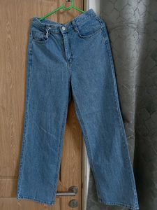 Wide Leg Denim Jeans