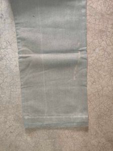 Grey Button‑Fly Workwear Denim — Straight Cut
