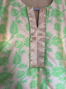 Elegant Green Floral Kurta