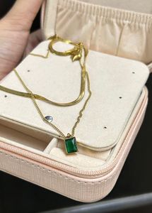 Emerald Pendant Necklace