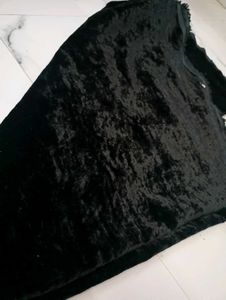 Elegant Black Velvet Fabric