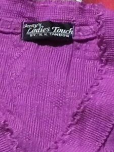 Purple Cardigan used
